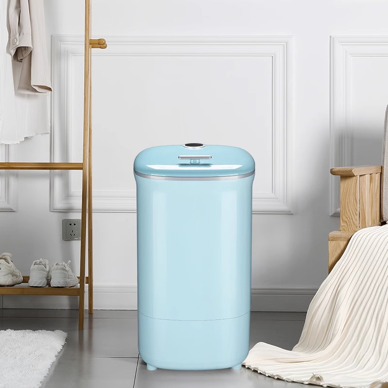 小鸭牌4.5KG小型婴儿童宝宝内衣裤袜子洗涤神器家用全半自动迷你洗衣机蓝光抑菌复古马卡龙蓝色高清大图