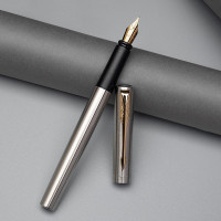 派克PARKER 钢笔 威雅系列XL钢杆金夹墨水笔 学生商务办公日常书写专用 0.5mm金属不锈钢F笔尖