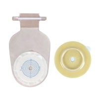 施乐康 造口袋 一件式二件式肛肠造瘘袋一次性粘贴造口袋假肛接便袋术后人工肛门袋简便卫生 二件式30个+6底盘+护肤粉