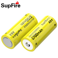 SupFire神火强光手电用26650尖头可充电池带保护板3700毫安18650通用USB充电器