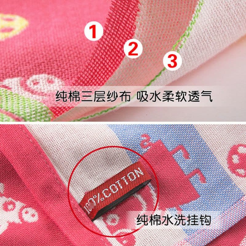 棉毛巾1/3/4条纱布柔软吸水儿童家用成人洗脸卡通面巾方巾图片
