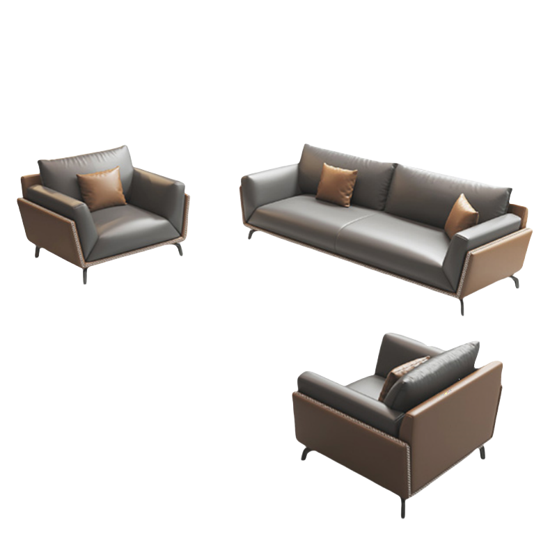 智叶舟接待沙发组合200*90*80cm(3+1+1)套高清大图