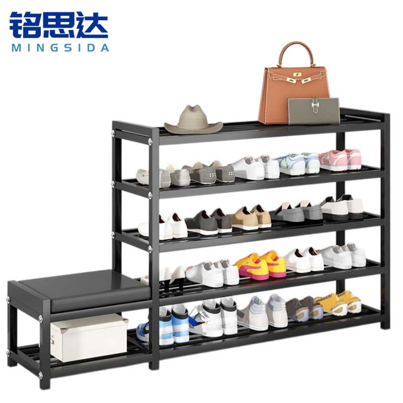 铭思达鞋架换鞋凳5层130cm个高清大图