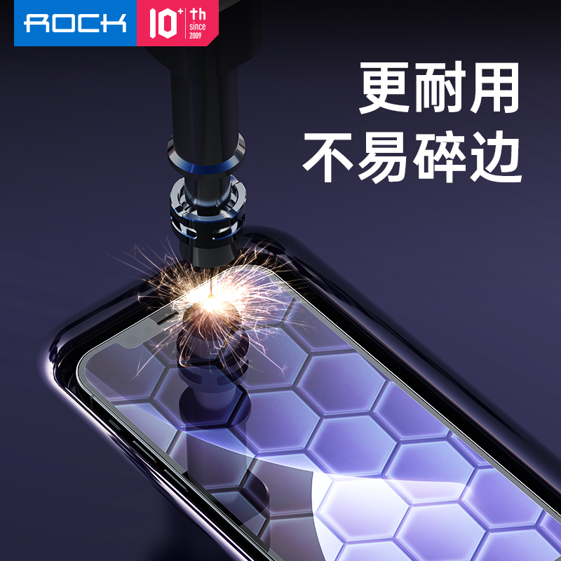 洛克(ROCK) iPhone 12/PRO系列高清柔性防爆水凝膜 两片装手机保护膜