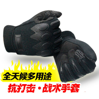执勤手套 楼梯布+超纤革 四季均可用