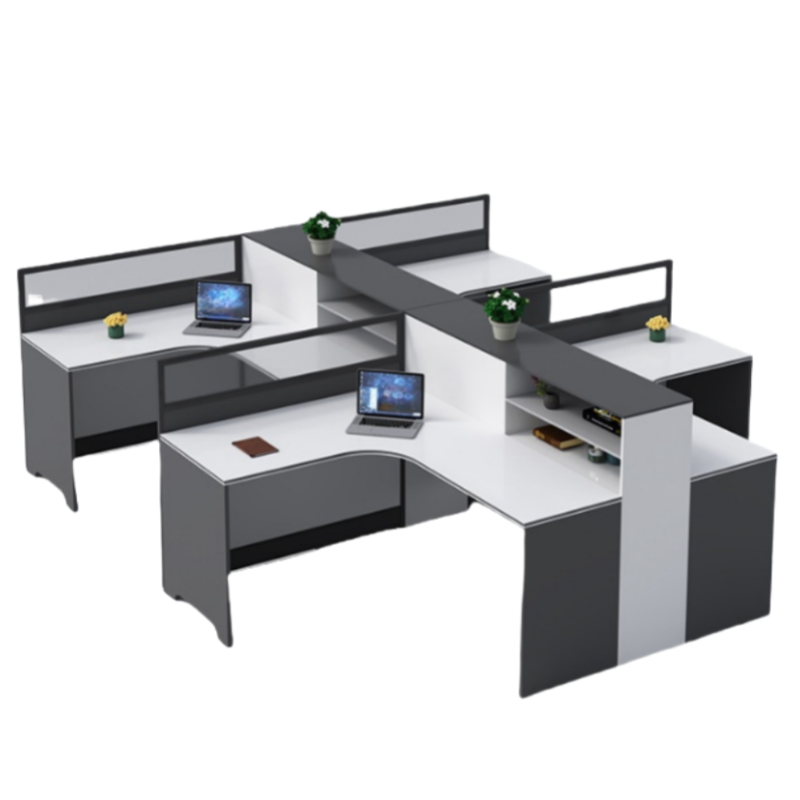 蕃蒂电脑桌四人位张高清大图