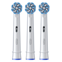 欧乐B 电动牙刷头成人 超细毛柔护X型刷头3支装 EB60 X-3 适配成人D/P/Pro系列牙刷
