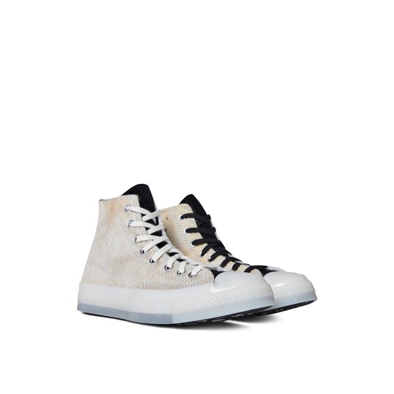 匡威(CONVERSE)潮流拼接橡胶底男士熊猫款Chuck70高帮帆布跑鞋