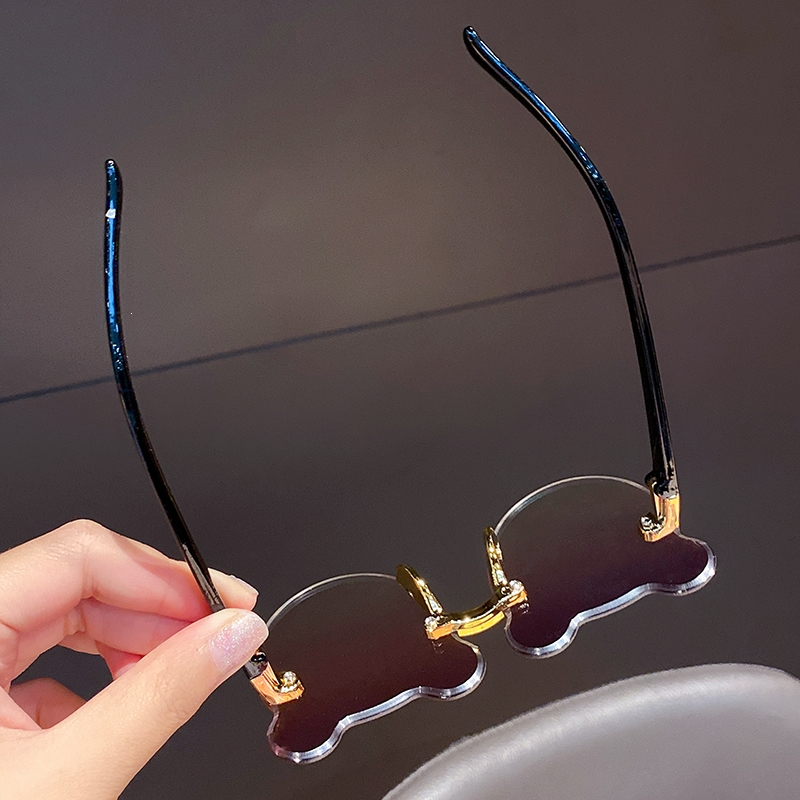 妖怪儿童眼镜太阳镜防晒镜女童男童潮时尚可爱宝宝小熊墨镜遮阳眼镜框