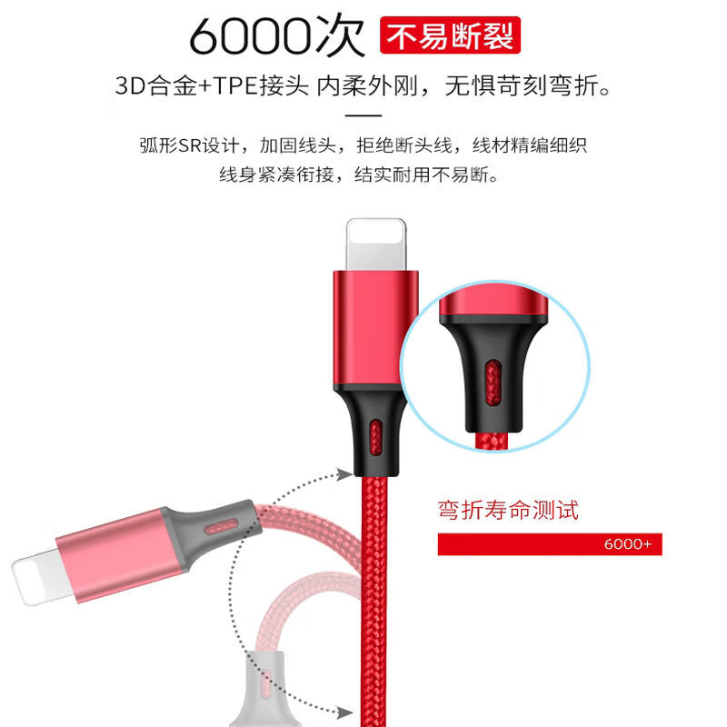 HYUNDAI 一拖三多功能 数据充电线 YH-NB004高清大图