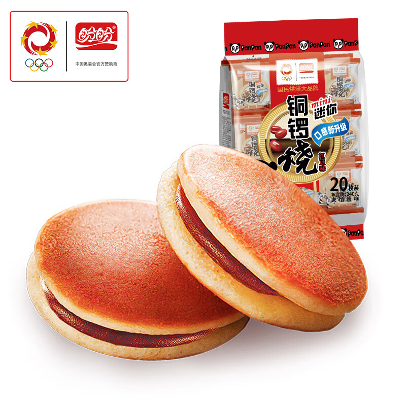 盼盼 铜锣烧红豆味 240g/袋