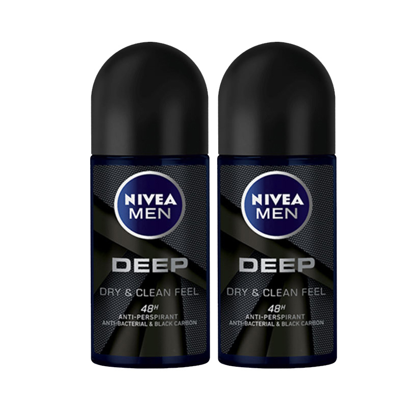 妮维雅NIVEA走珠止汗露 男士劲爽爽身50ml 长效爽身抑汗