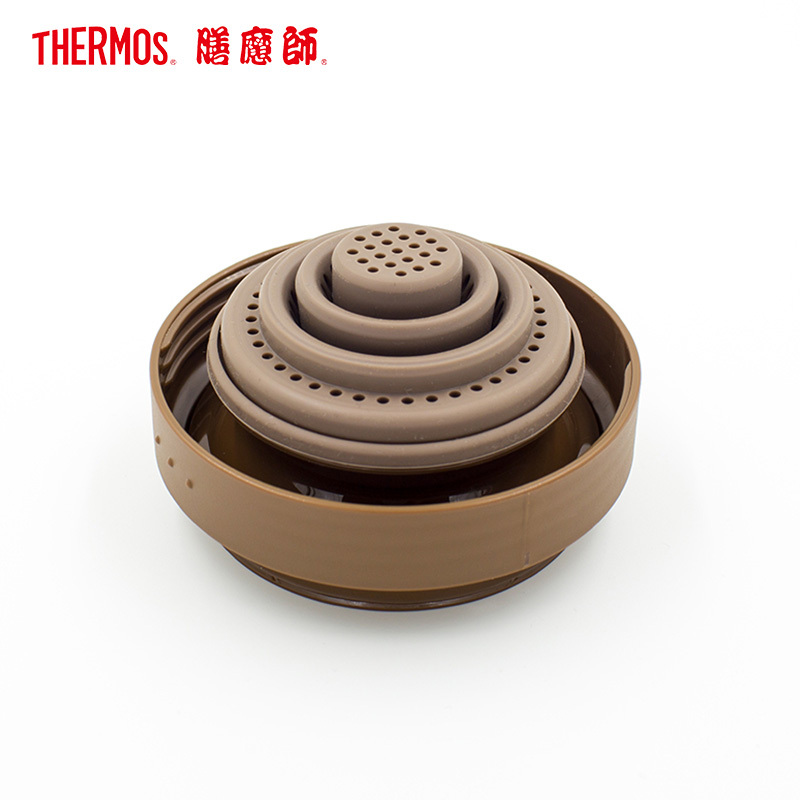 膳魔师(THERMOS)保温杯 TCMF-500 红棕色 500ML/带茶漏/泡茶杯/304不锈钢保温杯水杯便携保温杯