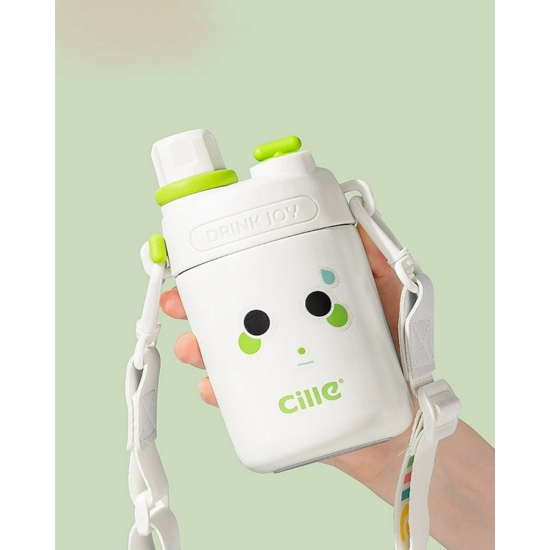 希乐保温杯大容量男女生吸管保温316不锈钢儿童便携水杯2023新款