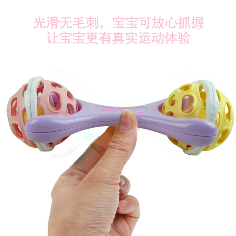 单只装 妮妮雅软胶摇铃棒 婴儿摇铃玩具
