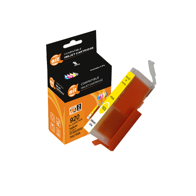 海得920XL大容量黄色墨盒TI-CD974A适用惠普HP 6000 6500 A 7000 7500 7500A高清大图