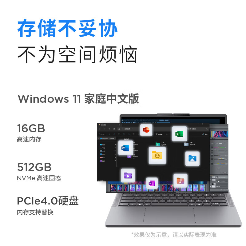 联想(Lenovo)笔记本电脑小新14SE高能本 3代酷睿Core5 320 16G 512G 学生办公轻薄本高清大图