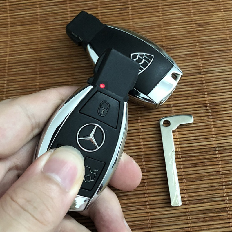 奔驰车钥匙智能遥控器替换外壳收藏奔驰遥控器改装迈巴赫后盖 迈巴赫