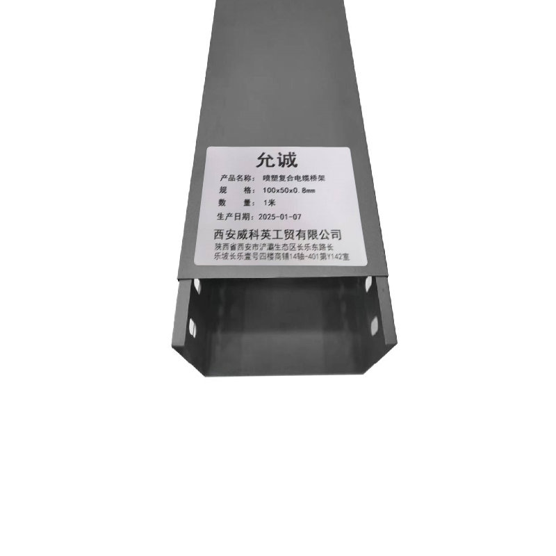 允诚 喷塑复合电缆桥架 100x50x0.8mm 米高清大图