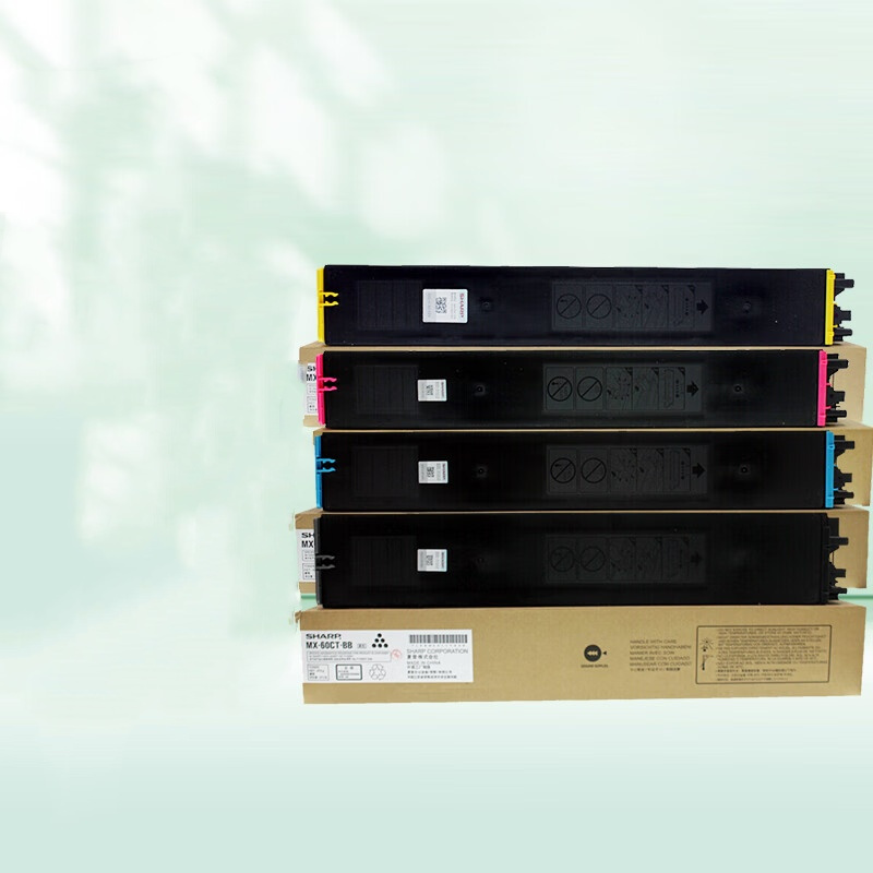 夏普(SHARP)MX-60CT-BB/CB/YB/MB 墨粉套装 四色各一支,适用C4081/3581/3081机型