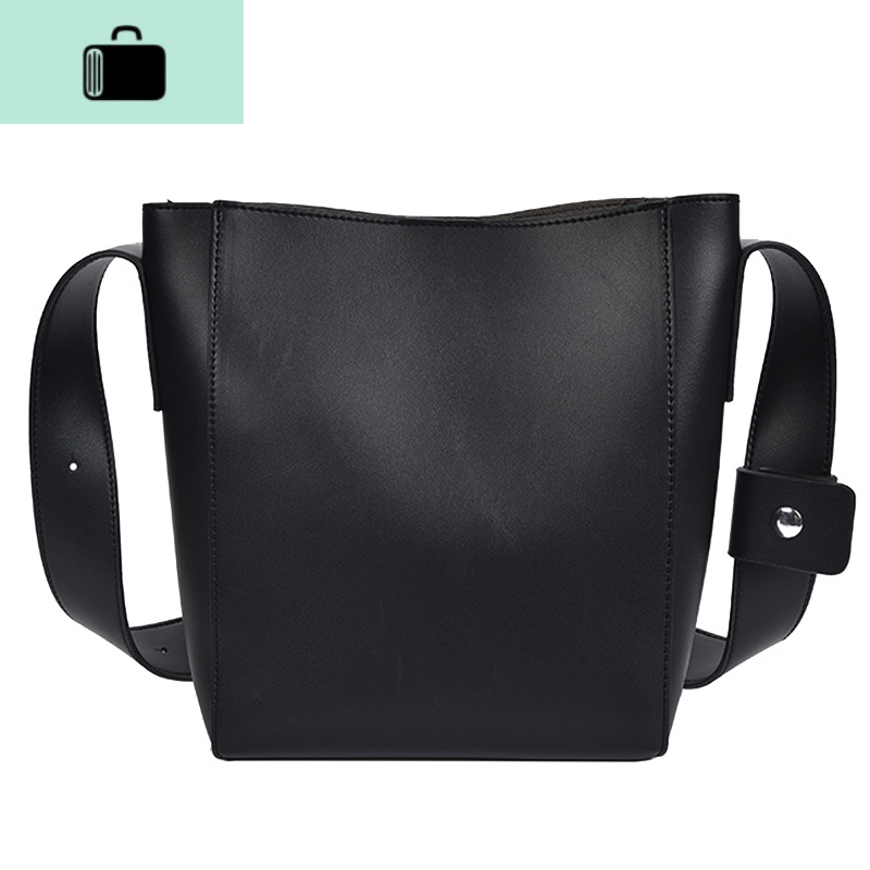 复古水桶包女大包2020夏天新款时尚宽肩带单肩母斜跨包NEWLAKE高清大图