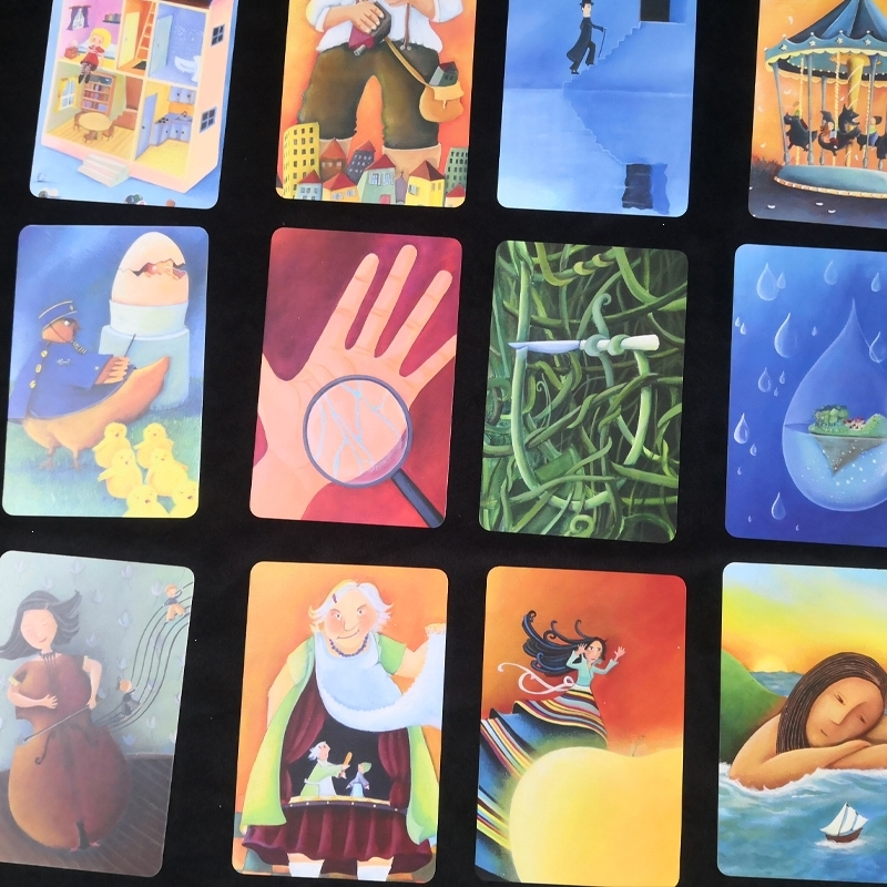 桌游卡牌画物语成人成年智扣多人休闲聚会桌面游戏 画物语便携版_送小牌套