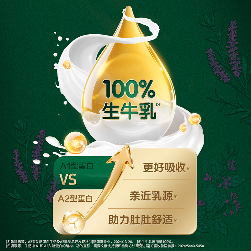 蒙牛A2β-酪蛋白纯牛奶粉700g生牛乳原生高钙全家营养食品牛奶粉高清大图