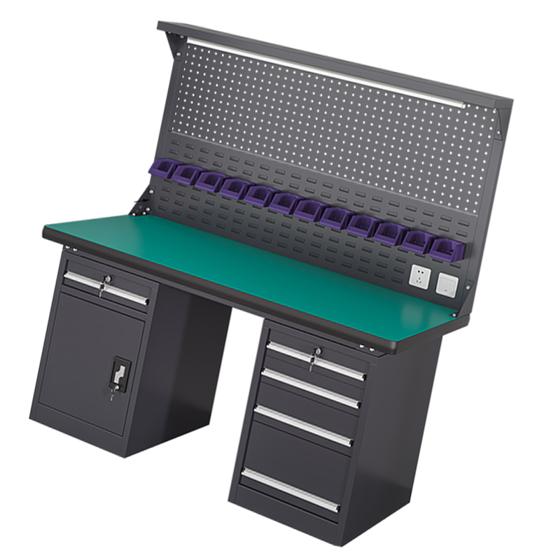 汐重型钳工操作台 工具桌210cm张高清大图