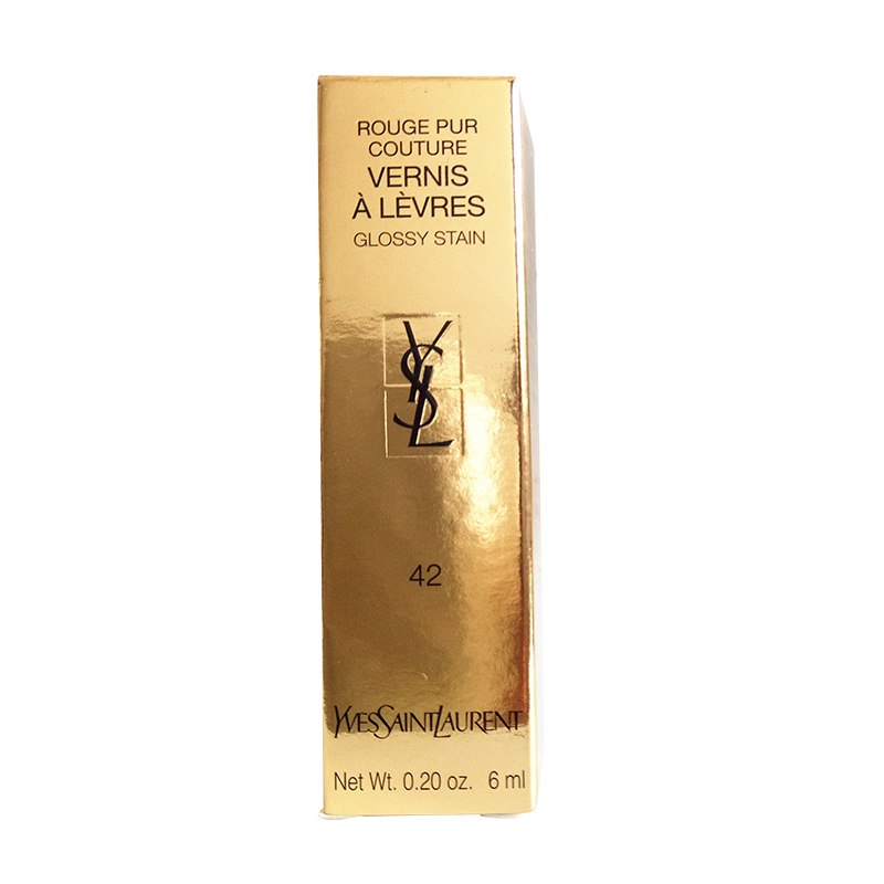 圣罗兰(YSL)唇釉6ml 42# 风情橘红 镜面唇釉唇蜜唇彩 持久保湿滋润