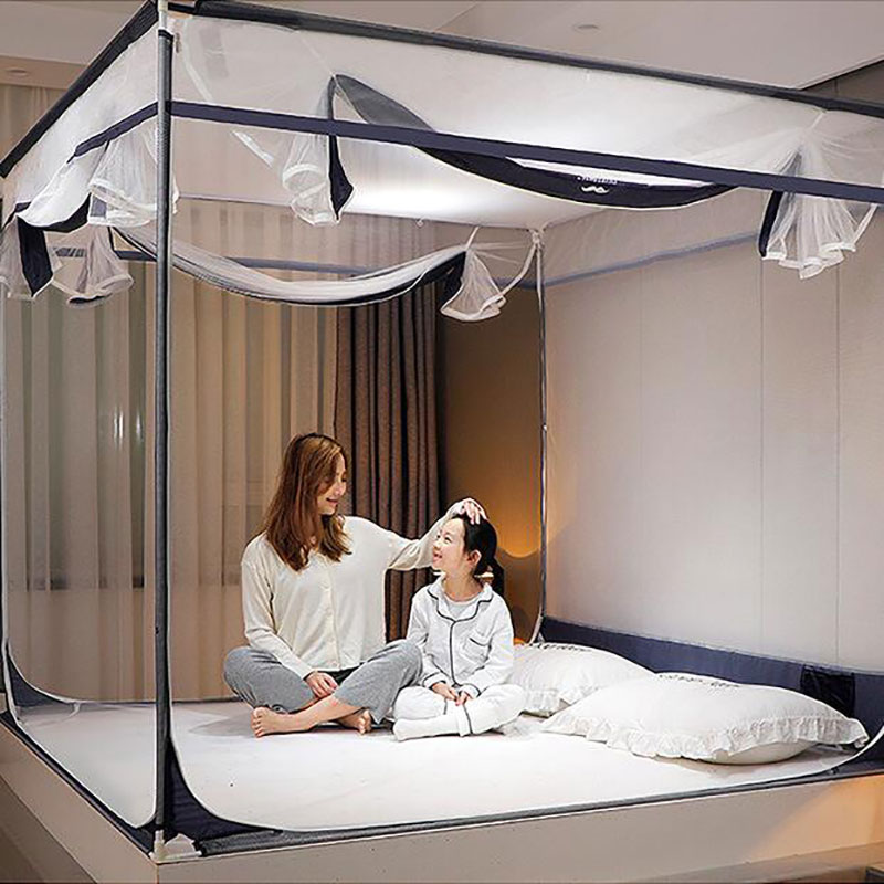 优福安达优福安达拉链三开门蚊帐 多色可选 WZ2025030001 /套高清大图