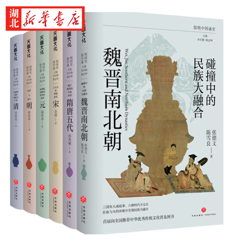 从游牧部落到世界性帝国:元 [正版]全6册简明中国通史 讲述中国历史的演变规律 魏晋南北朝隋唐朝宋朝元朝明朝清朝等 历史高清大图