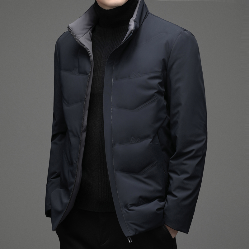 公子花花公子品牌服饰男装90鸭绒羽绒服男士外套立领时尚加厚保暖冬装