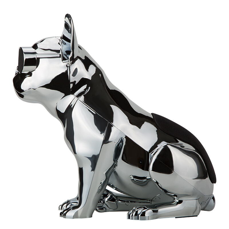 Jarre AeroBull XS1法国斗牛犬小狗无线蓝牙音响低音炮手机便携电脑桌面音箱 电镀银