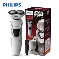 飞利浦（PHILIPS） 电动剃须刀 XZ580/04 可旋转刮胡刀充电式双刀头全身水洗 星球大战系列暴风兵版