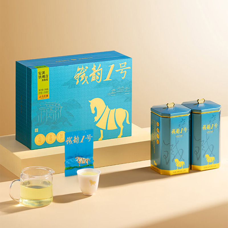 八马茶业铁观音208g自然好茶香韵绵长铁韵1号系列AA1393高清大图