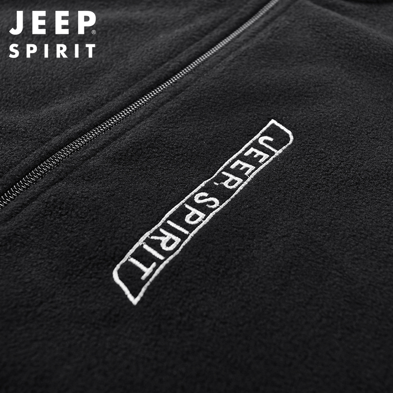 JEEP SPIRIT吉普马甲男2021秋季新款加绒坎肩马夹背心休闲户外中青年男士保暖上衣