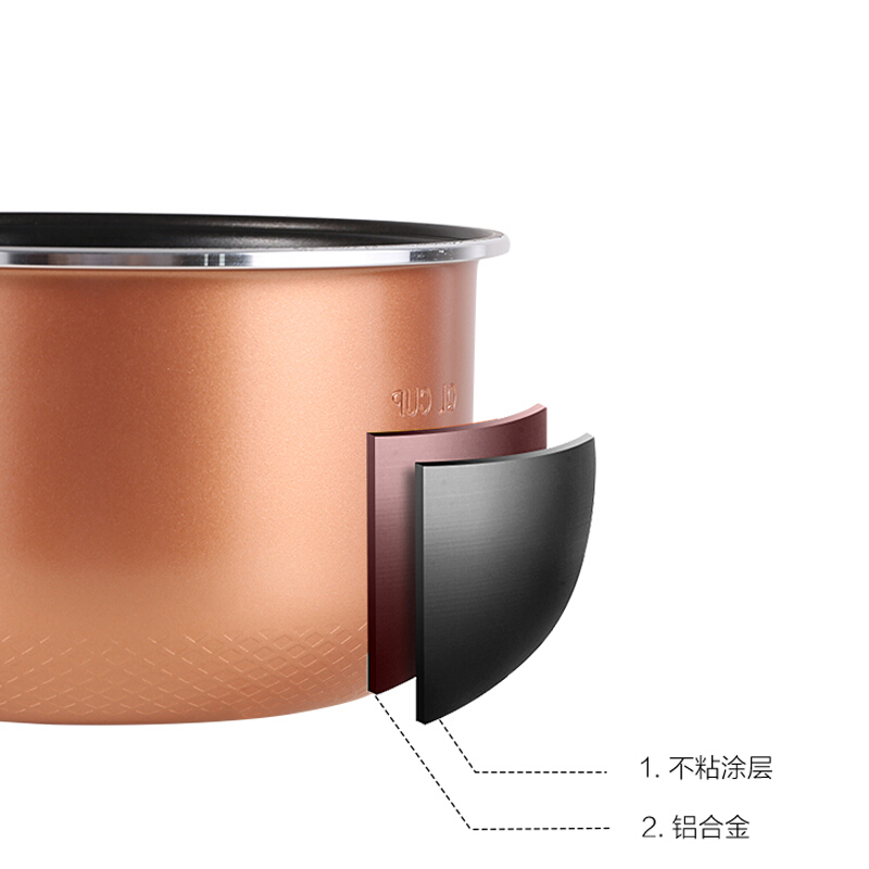 爱仕达(ASD) AR-F40E517家用4L电饭煲智能预约厨房电器正品 银色.GS