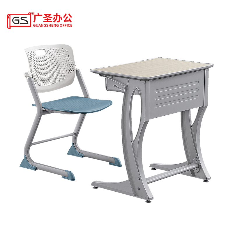 GS 学习桌培训桌椅教室 660*470*750mm1桌1椅高清大图