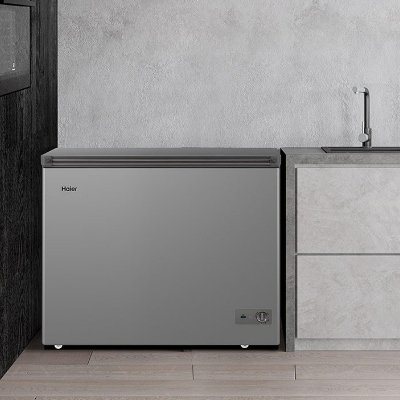 海尔(Haier) 双温双箱冷藏冷冻冰柜家用双温卧式商用冷柜家用冷冻柜卧式雪柜冰箱FCD-221LHKPT