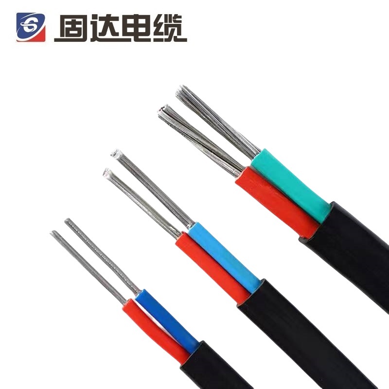 固达电缆 铝芯护套电线 BLVVB-2*4 卷