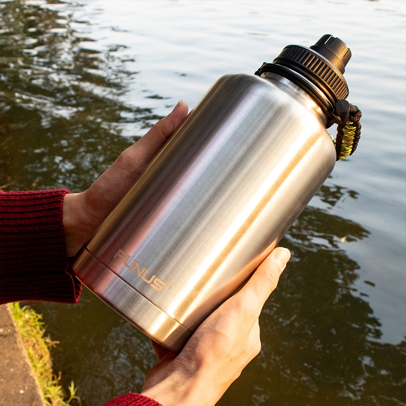 闪电客保温杯大容量运动户外旅行车载2升真空水瓶