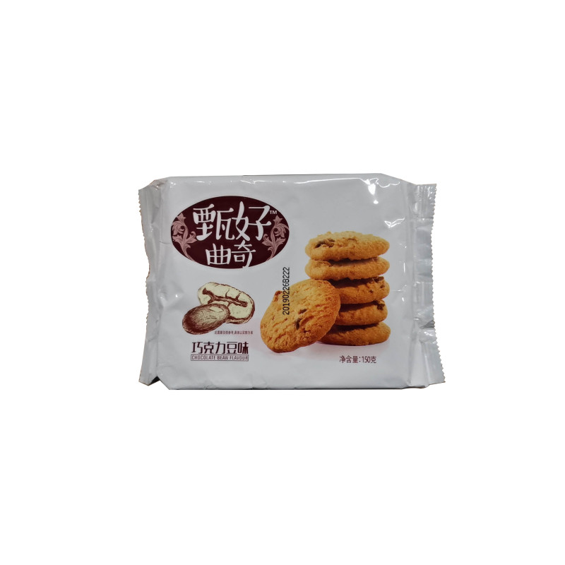 达利园好吃点甄好曲奇巧克力豆味150g