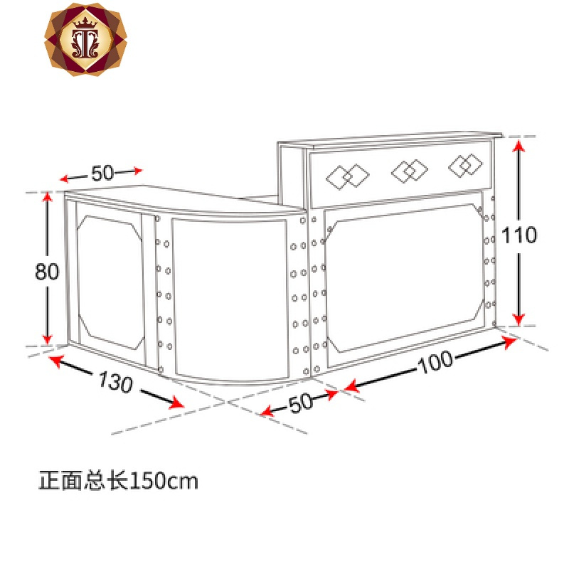 三维工匠复古收银台工业风吧台柜铁艺前台酒吧吧台奶茶店咖啡厅餐厅网