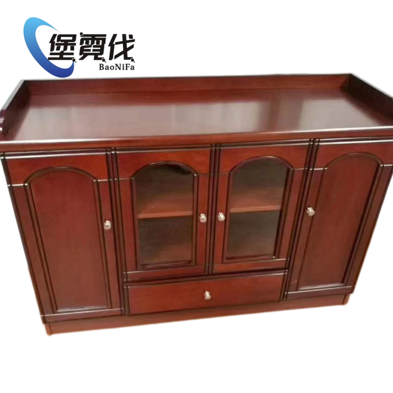 堡霓伐 木皮茶水柜 1200*400*850mm 张高清大图
