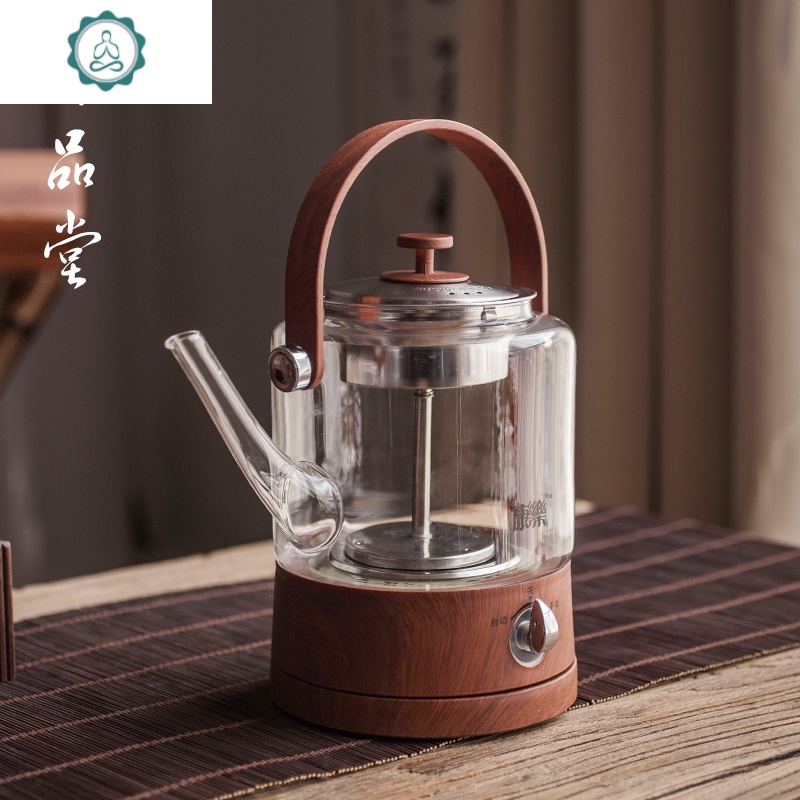 全自动玻璃蒸茶器养生壶普洱黑白茶茶具烧水煮茶炉蒸汽煮茶壶电器 封