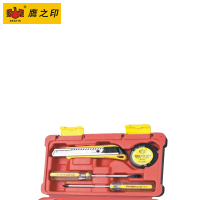 鹰之印铝箱8件家用工具组套 多功能家用工具箱 维修家电组套