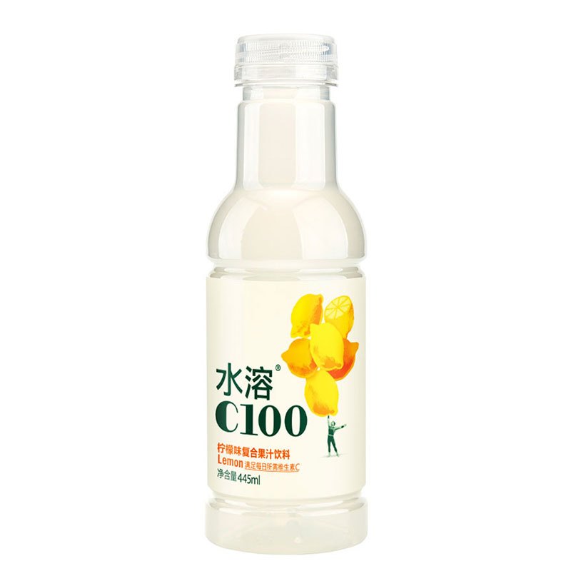 农夫山泉 水溶C100柠檬味复合果汁饮料 445ml*15瓶