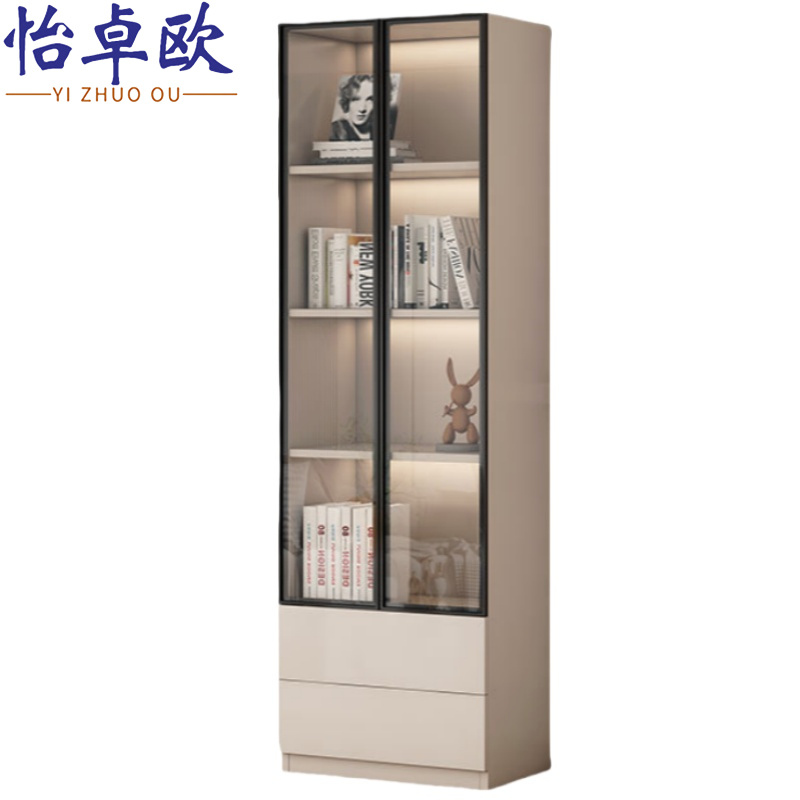 怡卓欧展示柜双门双抽台高清大图