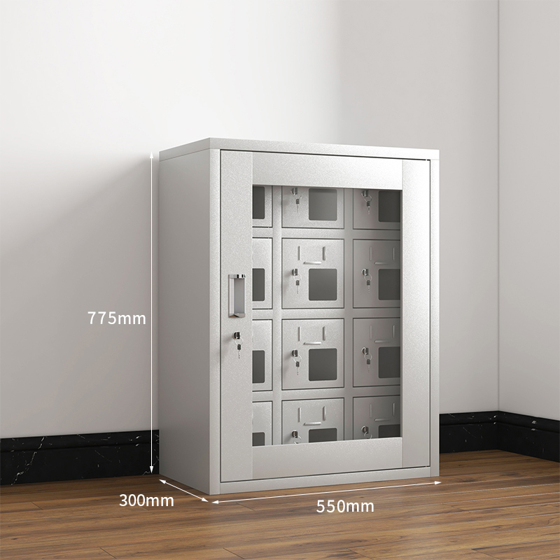 臻远手机柜存放柜可定制保管收纳柜 十二门手机存放柜 zycz-23高清大图
