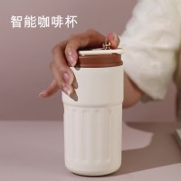 不锈钢保温杯网红智能咖啡杯高颜值水杯活动礼品便携杯子
